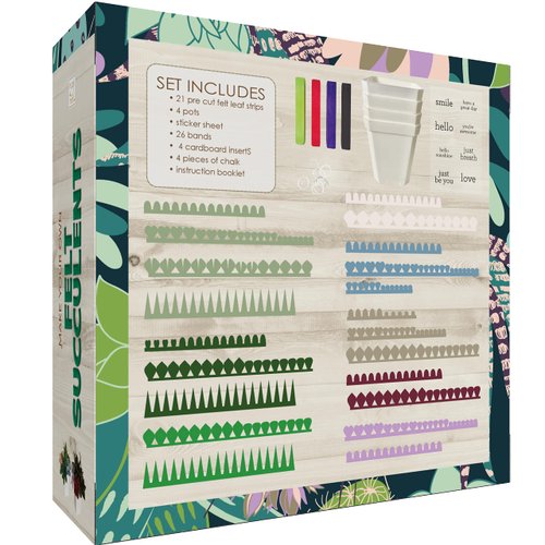 Hapinest DIY Potted Felt Succulents Craft Kit for Adults Women Teens, Arts & Crafts for Kids Fun Activities Project Ideas Hobbies for Women at Home, DIY Crafts for Adults Girls Ages 6-12 Years & Up