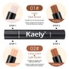 evpct 4 Color Contour Stick Makeup Set Concealer Bronzer Stick Cream Contour Palette Contour Contouring Makeup Kit for Beginner Face Highlighter Makeup Stick Liquid Contour contorno maquillaje 01+02