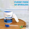 AKI Blue Spirulina Powder Pack- Loaded with Antioxidants | Vegan & Authnetic Food Coloring - Ideal for Making Smoothies, Ice Cream, Yogurt or Pastries ((1 Oz/28.35gr))