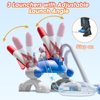 cxjoigxi Rocket Launcher for Kids, 6 Foam Toy Rockets and 2 Launch Pads for Multiplayer, Soars Up to 100 Feet, Fun Outdoor Toys Outside Games, Birthday Gifts for Boys Girls Ages 3 4 5 6 7 8 Years Old