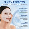 AQILUN Deep Collagen Anti Wrinkle Lifting Mask, Coco Beauty Collagen Mask, Deep Hydrating Firming Overnight Hydrogel Mask, Pore Minimizing, Elasticity Improvement(5PCS)