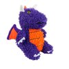 MIGHTY- Microfiber Ball- Medium- Dragon – Made with Squeaker Balls and Minimal Stuffing. Strong & Tough. Interactive Play. Dog Toy Machine Washable & It Floats. (Purple)