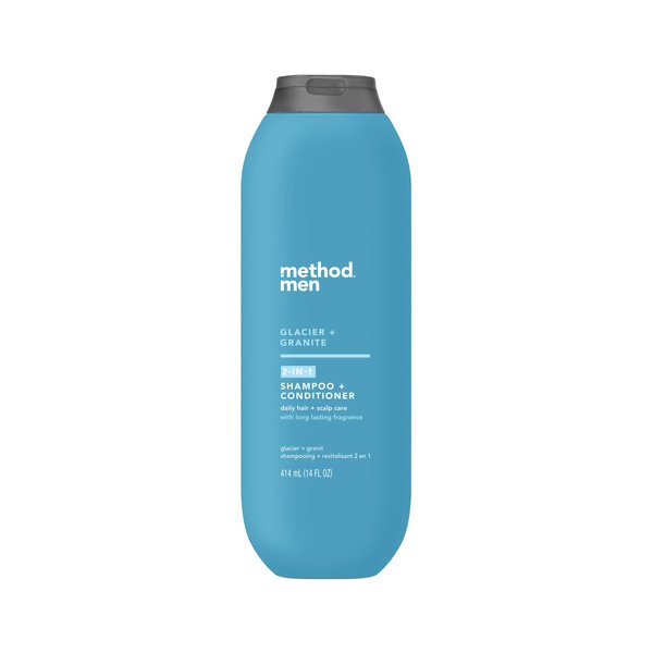 Method Men 2 in 1 Shampoo and Conditioner, Glacier + Granite, 14 oz