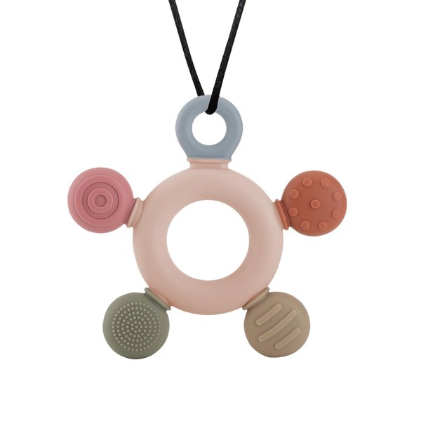 MSVP Chewy Necklaces for Sensory Kids, 2 Pack Sensory Chew Necklaces Textured Silicone Teething Necklace for Biting Needs and Oral Motor (1 Pack)