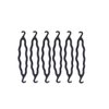 6PCS Black Plastic Hair Bun Maker Curler Double Ended Hair Clip Magic Hair Twist Braiding Tool Hair Styling Accessories Dor Makeup Salon or Home DIY Hair Making Use