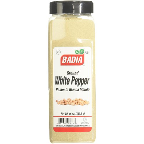Badia Spices inc Spice, White Pepper Ground, 16-Ounce