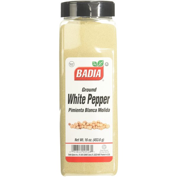Badia Spices inc Spice, White Pepper Ground, 16-Ounce