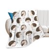 Hedgehog Blanket Cozy Plush Flannel Fleece Cute Animal Throw Blanket for Boys Girls Kids Ultra Soft Lightweight Fuzzy Nursery Blankets Gifts for Bed Couch Sofa 50"x40"