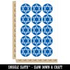 Star of David Jewish Temporary Tattoo Water Resistant Fake Body Art Set Collection - 15 2" Tattoos (1 Sheet)