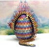 13" 3D Printed Dragon with Dragon Egg, Articulated Dragon, Rainbow Nebula Imperial Dragon, Dragon Fidget Toy, Home Office Decor Executive Desk Toy ID003-NEBULA