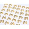 LIFOOST 10pcs 3D Head Nail Charms Cute Nail Charms Kawaii Metal Nail Decorations for Acrylic Nails Gold