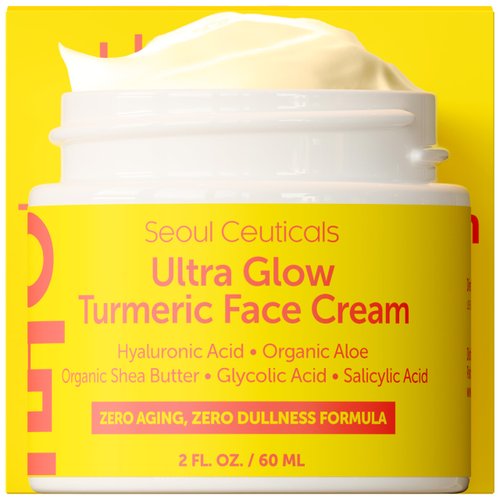 SeoulCeuticals Korean Skin Care Turmeric Cream – Korean Face Moisturizer for Dull Dry Skin - Kore...