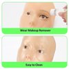 ZTBBRA 3D Makeup Practice Face, Makeup Mannequin Face, Mannequin Head For Makeup Practice, Mannequin Head Human Hair, Ideal for Makeup Beginners & Enthusiasts to Boost Skills!