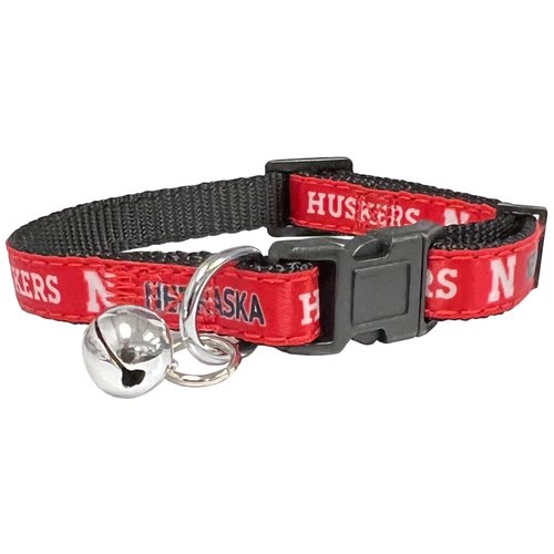 Pets First Collegiate Pet Accessories, Cat Collar, Nebraska Cornhuskers, One Size