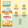 SHIFAA NUTRITION Vegan Omega 3 Gummies for Adults | No Fish Oil Burps | 60 Gummies | Plant Based w/Chia Oil, Algae | Omega 3 6 9 w/DHA, Vitamin C | for Brain, Cardiovascular & Immune Support Halal