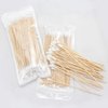 6" Long Cotton Swabs 200 Count - Extra Long Cotton Buds, Cotton Swabs with Wooden Sticks - Cotton Swabs for Makeup Ears Pets Care Gun Cleaning - Biodegradable Swabsticks