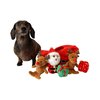 Midlee Santa Sleigh Find a Toy Christmas Dog Toy- Plush Burrow Interactive Hide & Seek Pet Holiday Toy
