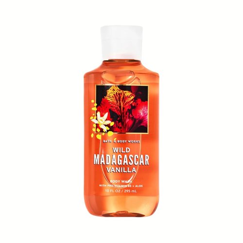 Bath & Body Wild Madagascar Vanilla Shower Gel Body Wash, 10 fl. oz. / 295 mL (Packaging Styles May Vary)