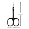 Velodios Professional Cuticle Scissors Extra Fine for Women and Men, Upgraded Curved Precise Pointed Tip Grooming Scissors for Trimming Eyebrow, Eyelash, Trim Nail and Dry Skin (Black)