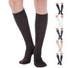 Made in USA - Compression Knee High Men 20-30mmHg - Mens Graduated Compression Stockings for Swelling, Lymphedema, Post Surgery - Brown, Medium - A104BR2