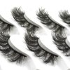 FQNing Lashes 7D False Lashes Fluffy Eyelash Soft Mink Lashes 15mm Five Pairs(15mm LS02)