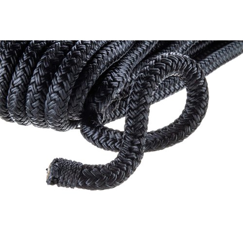 SEACHOICE Double-Braid Nylon Dock Line 3/8" x 25' 40321 Black