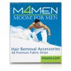 MOOM Waxing Hair Removal Strips for Men Polycotton, Specially Engineered for Maximum Hair Removal – Perfect for Back, Chest & Body Hair Wax (48 Count) 1 Pack