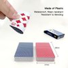Wugauwor Plastic Waterproof Playing Cards,2 Decks,Red and Blue,Premium Professional Poker Cards,Bridge Cards,Standard Index for Blackjack, Canasta Card Game