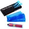 Dragoart 200Pcs Tattoo Machine Covers, PMU Machine Covers Tattoo Supplies PMU Supplies Disposable Clear Plastic Tattoo Gun Wrap Tattoo Pen Covers Tattoo Grip Wrap Sleeves(Blue 2.09 inch x 6.45 inch)