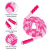 Zocy Soft Bead Jump Rope,Adjustable Fitness Skipping Rope for Men, Women and Kids Keeping Fit, Training (Pink+Purple)