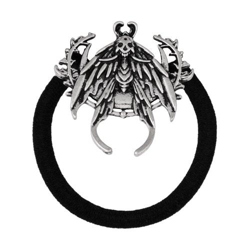 HAQUIL Metal Moth Charm Hair Tie, Animal Pattern Elastic Rubber Band, Hair Holder, Hair Rope Accessories for Women