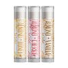 Delight Naturals Almond Flavors Lip Balm Set - Almond + Honeu, Almond + Cherry, Almond + Vanilla