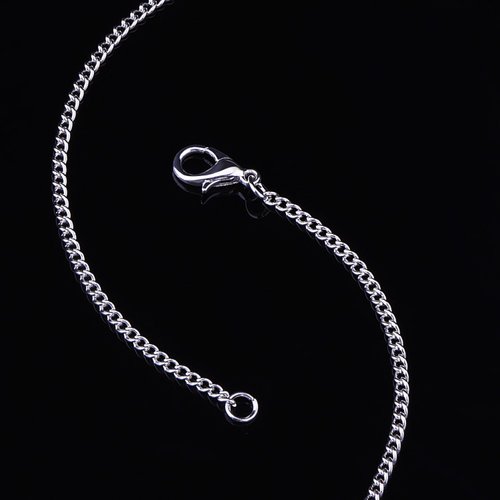 Outus 12 Pack Iron DIY Chain Necklaces Lobster Clasp Link Chain Necklaces Silver Plated (18 Inch)