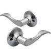 Berlin Modisch Dummy Lever Door Handle [Pack of Two] for Closets with a Satin Nickel Finish, Single Side, Non-Turning Pull Only Classic Series