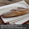 Walfos Bakers Couche and Proofing Cloth, 2PCS（29" X 17" ） 100% Cotton Fabric for Bread Dough Baking Shaping Tool for Baguettes, Loaves and Ciabatta