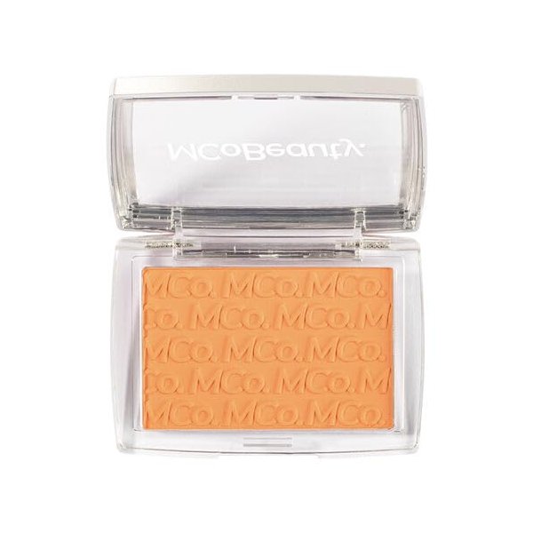 MCoBeauty Glow Up pH Powder Blush - Peach Pop, Customizable Matte Blush, Vegan, Cruelty Free Cosmetics