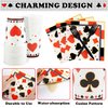 durony 144 Pieces Casino Paper Plates and Napkins Dinnerware Set Casino Birthday Party Tableware Supplies Includes Poker Club Paper Plates Napkins Forks Serve 24 for Casino Party Supplies