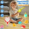 Light Up Bath Toys for Toddlers, Magnetic Fishing Games Baby Bathtub Toy for 1-3 4-6 Year Old, Shower Water Pool Toys for Kids Boys Girls Baby Infant Christmas Birthday Gifts