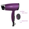 1600W Compact Small Hair Dryer Lightweight,CONFU Portable Quiet Blow Dryers with Folding Handle Ceramic Tourmaline Hair Dryer for Travel,Diffuser HairDryer,Purple