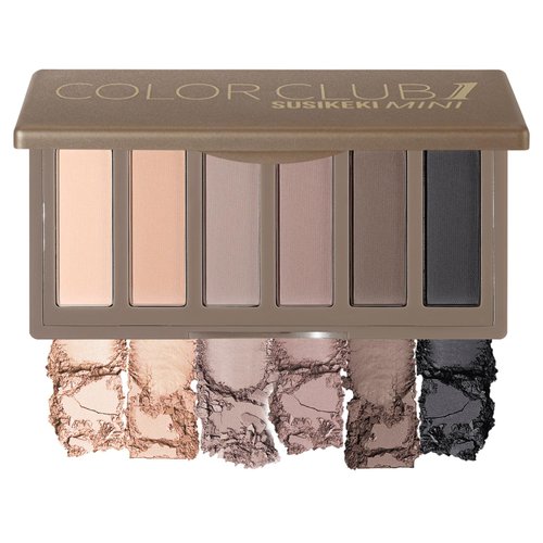 SUSIKEKI 6 Colors Mini Naked Eyeshadow Makeup Palette Neutral Nude Smoky Eye Shadow Taupe & Brown Matte Make Up Pallet with Mirror Highly Pigmented Long Lasting Waterproof Travel Size Gift Kit 01