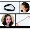 2000 PCS Hair Bands, Black Elastic Hair Band, Mini Hair Rubbers Ties for Girls Ponytail Hair Accessories, Soft Elastic Bands Non-Slip Small Hair Tie, with 2 PCS Topsy Tail Hair Tools.