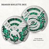 DNDND Dragon Roulette Spinner Metal Dice 7-in-1 Fidget Spinner DND Dice Set with Gorgeous Gift Box for Dungeons and Dragon and Tabletop Game (Silver with Green)