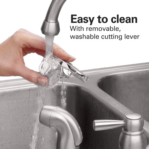 Hamilton Beach Electric Automatic Can Opener with Easy-Clean Detachable Cutting Lever, Cord Storage, Knife Sharpener, Brushed Stainless Steel