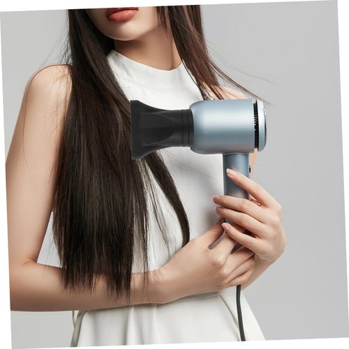 Beaupretty Plastic Hair Dryer Diffuser Plastic Hair Dryer Nozzle Replacement Universal Blow Dryer Diffuser Attachment for Concentrated Hair Drying Black, 8X7.5cm