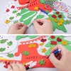 FEQO 835 Pcs Christmas Foam Stickers for Crafts Christmas Tree Foam Craft Snowman Boots Sticker Glitter Stickers Wiggle Googly Eyes Watercolor Pens and Rhinestone for Chrsitmas Crafts
