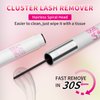 MLEN DIARY Lash Bond and Remover, 2 in 1 Cluster Lash Glue and Lash Glue Remover 24 Hours Long Lasting Super Strong Hold Waterproof Non-Irritating Lash Extensions Adhesive, Fast Removal No Residue