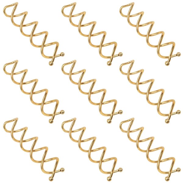 TUUXI 10 pcs Spiral Bobby Hair Pins Gold Hair Screws Hair Twister Alloy Hair Accessories for Women Fast Bun Thick Hair Style