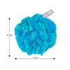 Luxebath Loofah Bath Sponge Exfoliating Body Scrubber Pack for Use in Shower with Portable Travel Carrying Case