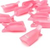 Sannysis 10PC Nail Art Soak Off Cap Clip UV Gel Polish Remover Wrap Tool Plastic (Hot Pink)