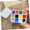 Beatifufu 2 Sets Palette Nail Polish Stand Tray Nail Polish Empty Nail Polish Tin Compartment Storage Containers Nail Polish Holder Gel Nail Polish Organizer Nail Polish Mini Iron Dispenser